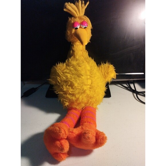Vintage 24" Child Horizon Sesame Street Big Bird Finger Puppet Plush - Picture 1 of 6